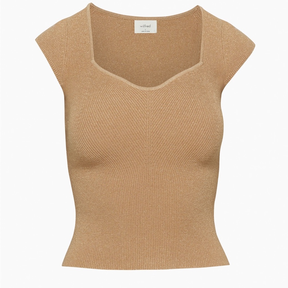 Aritzia Wilfred Tuscany Knit Top - Women’s XL, Camel